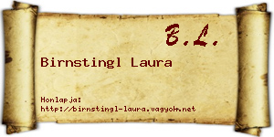 Birnstingl Laura névjegykártya