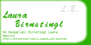 laura birnstingl business card